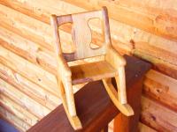 Click to enlarge image <B>SMALL ROCKING CHAIR</B> - <B>JUST THE RIGHT SIZE TO DISPLAY WITH A DOLL</B>