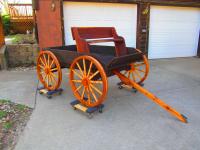 Click to enlarge image <B>BUCK BOARD WAGON</B> - <B>Replica of an old time horse drawn wagon</B>