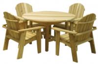 Click to enlarge image <B>GARDEN 46" ROUND TABLE</B> - <B>Patio Table</B>