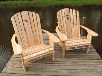 Click to enlarge image Logo Adirondack Chair, with 23" seat width - 